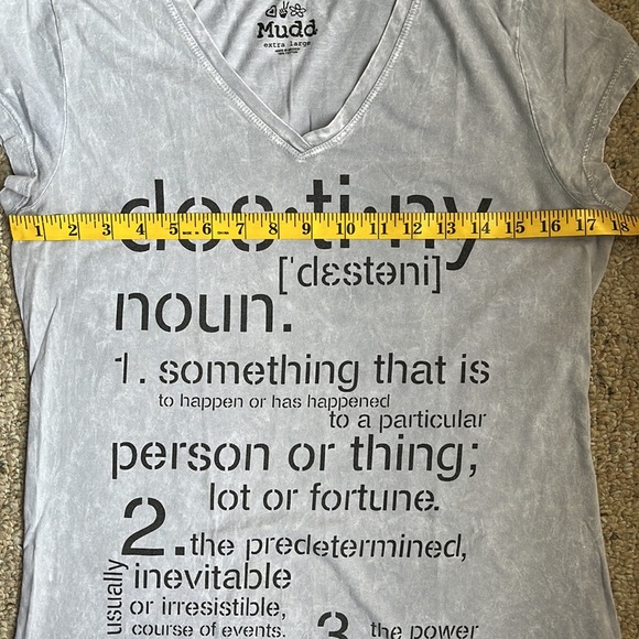 MUDD Destiny Gray Graphic Tee Size XL (Juniors) - Picture 4 of 16
